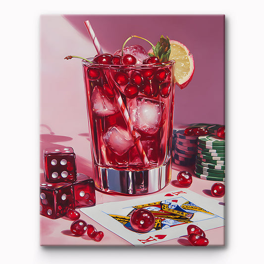 Pink Game Night Painting By Number 1