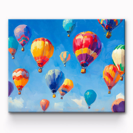 Hot Air Balloon Painting By Number 1