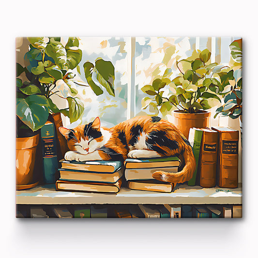 Napping Cat Painting By Number 1