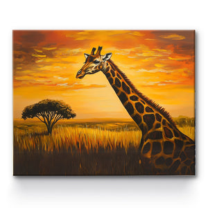 Giraffe Painting By Number 1