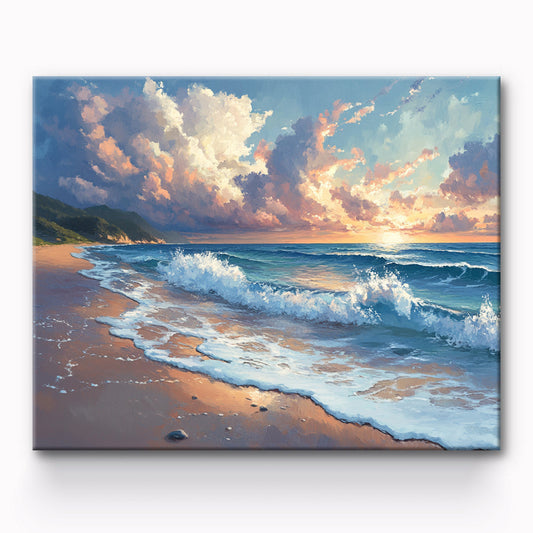 Beach Side Painting By Number 1