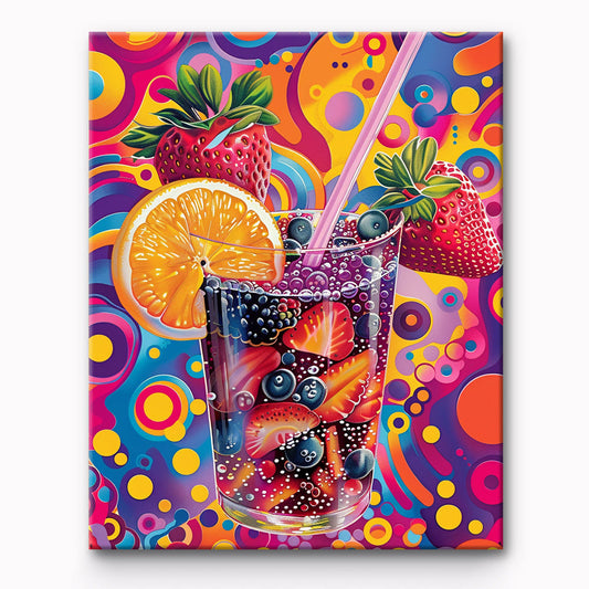Fruit Drink Painting By Number 1
