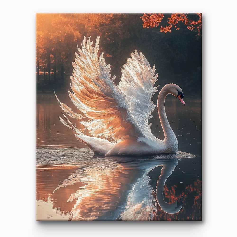Swan Painting By Number 1