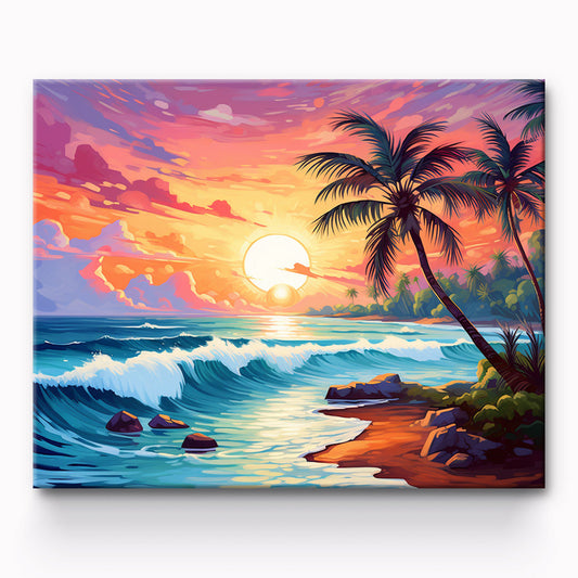 Beaches Painting By Number 1