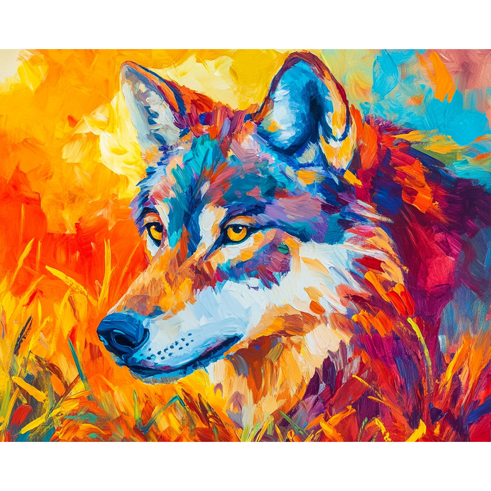 Wolf Painting By Number 2