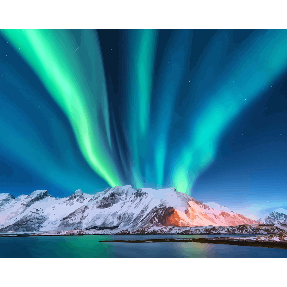 Northern Lights Painting By Number 2
