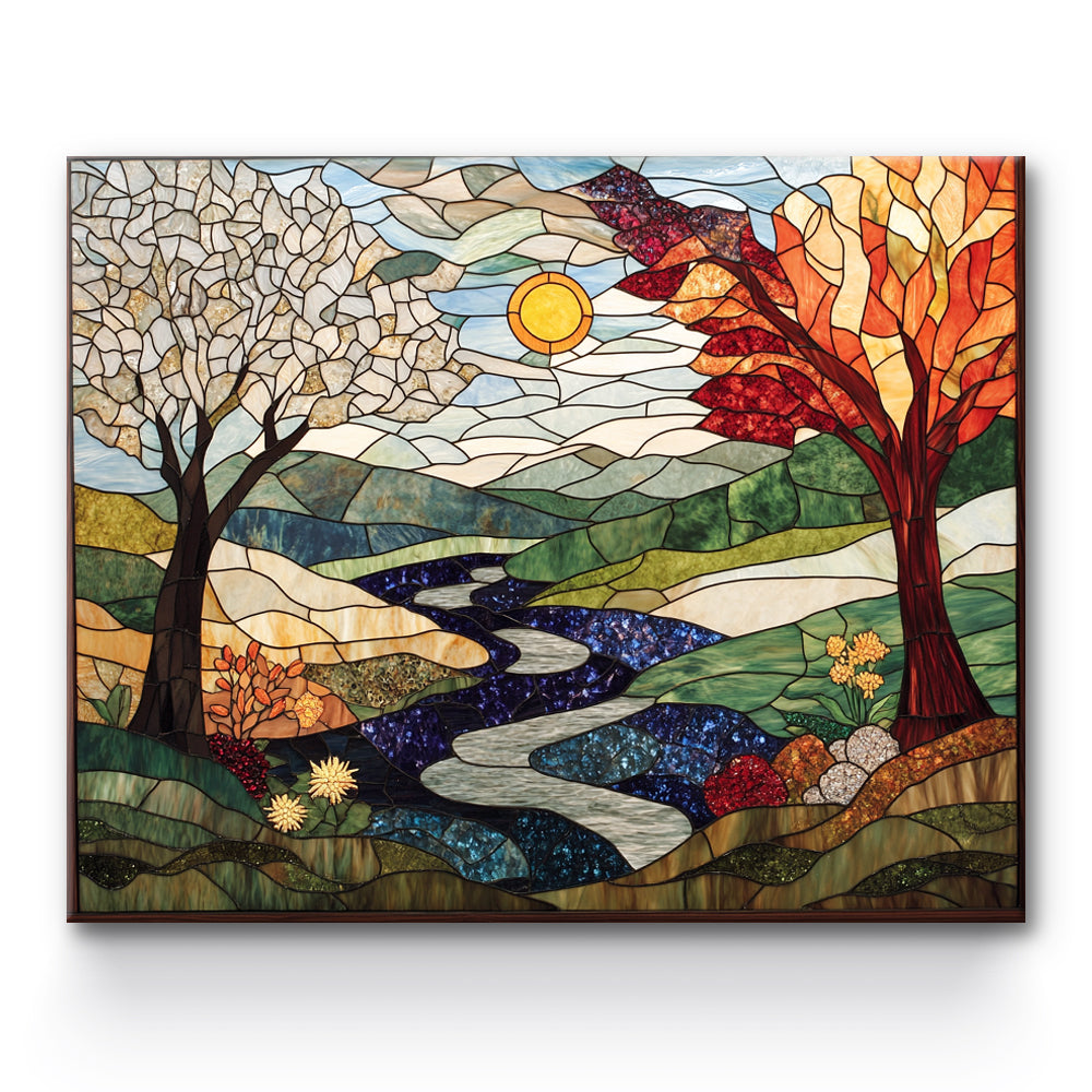 Glass Painting Landscape Painting By Number 1