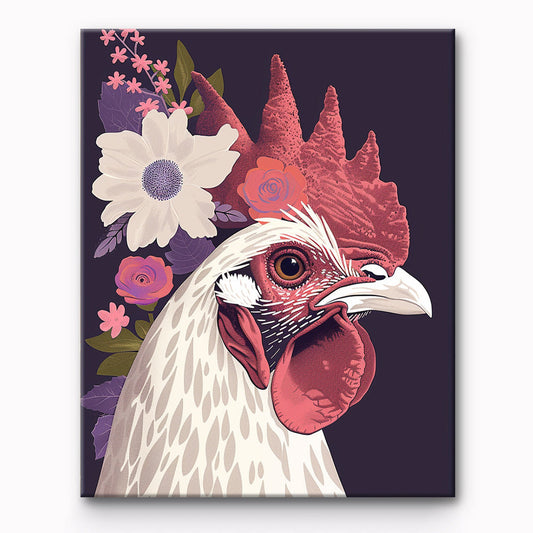 Chicken Painting By Number 1