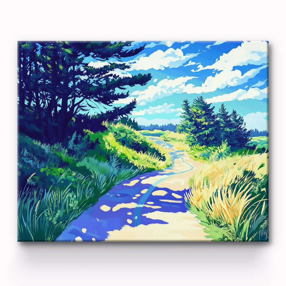 Mountain Path Painting By Number 1