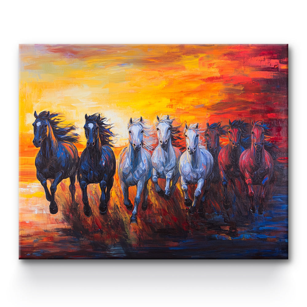 Horses Painting By Number 1