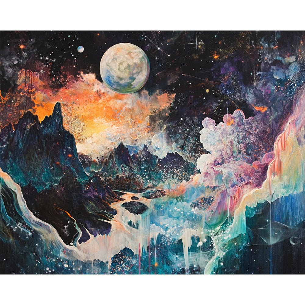 Moon Mountain Painting By Number 2