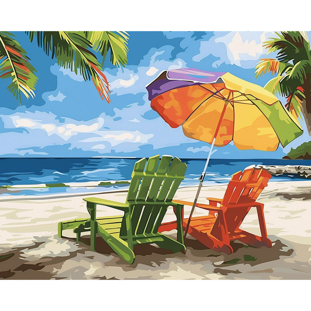 Beach Vacations Painting By Number 2