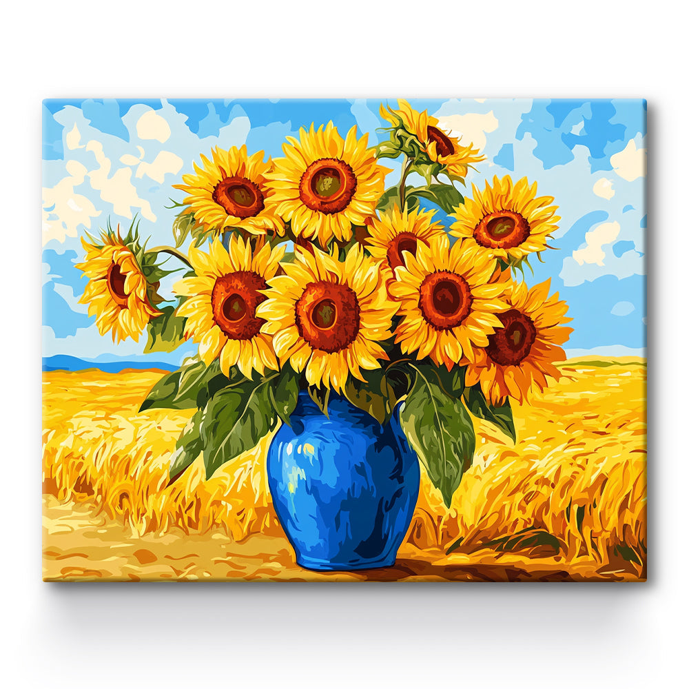 Sunflower Painting By Number 1