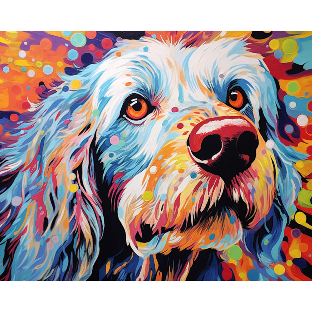 Colorful Dog Painting By Number 2