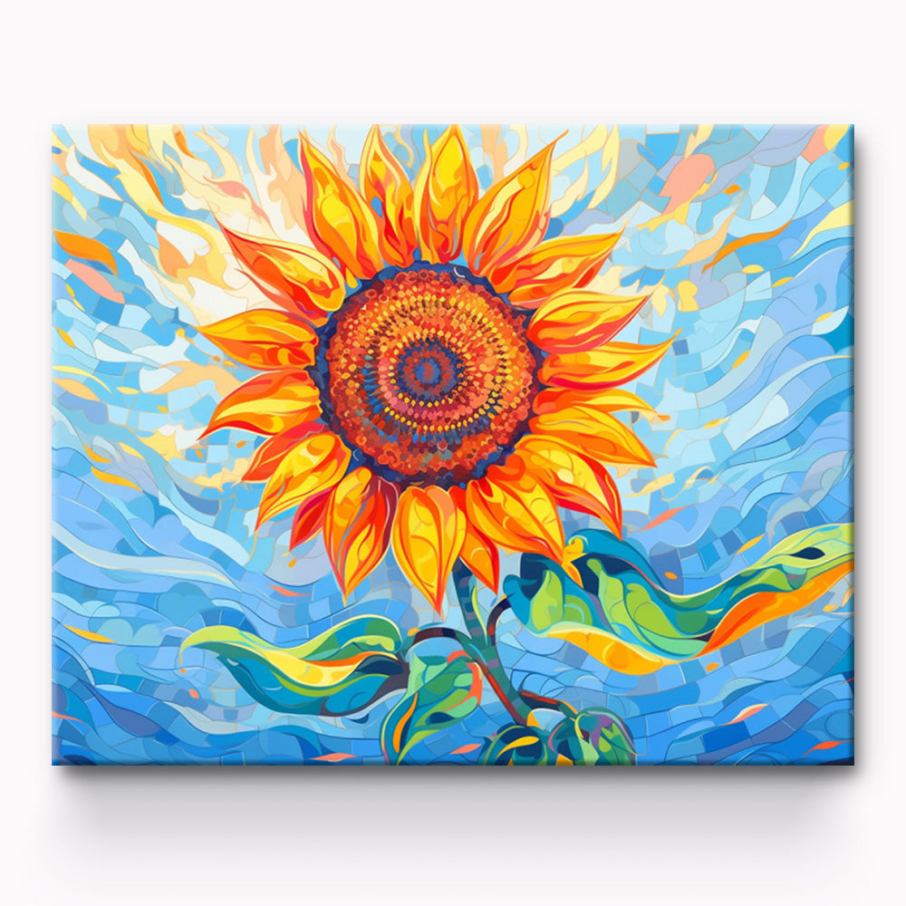 Sunflower Painting By Number 1