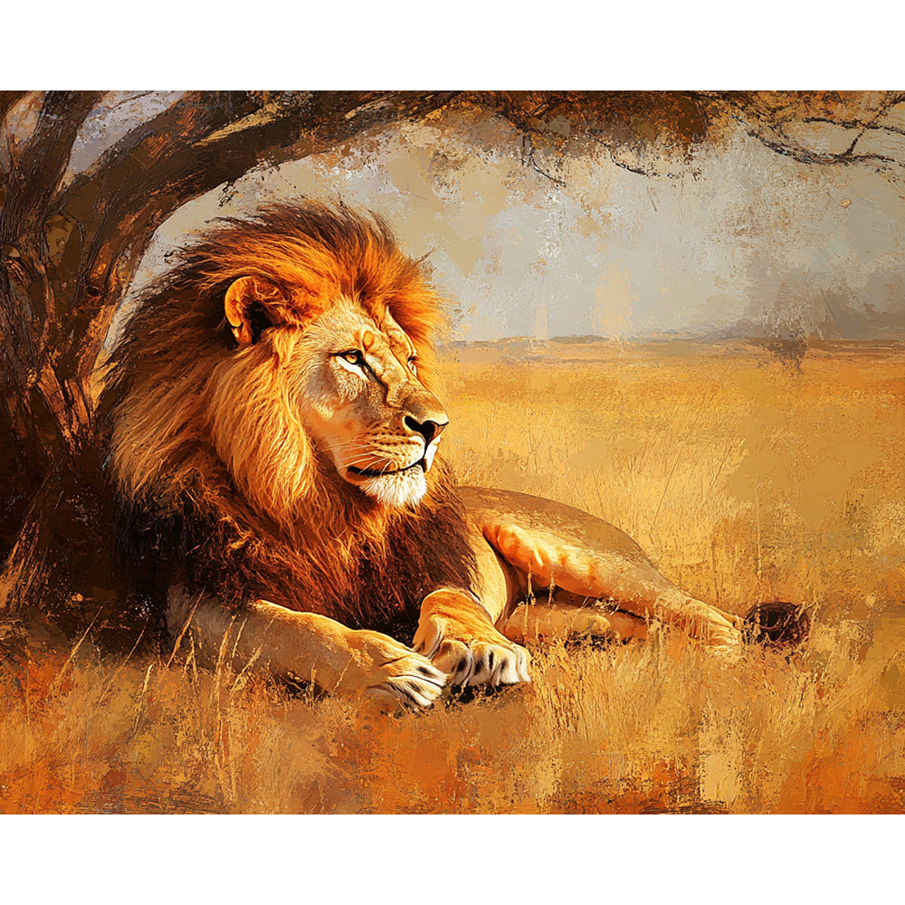 Lion Painting By Number 2