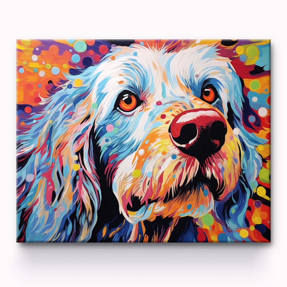 Colorful Dog Painting By Number 1