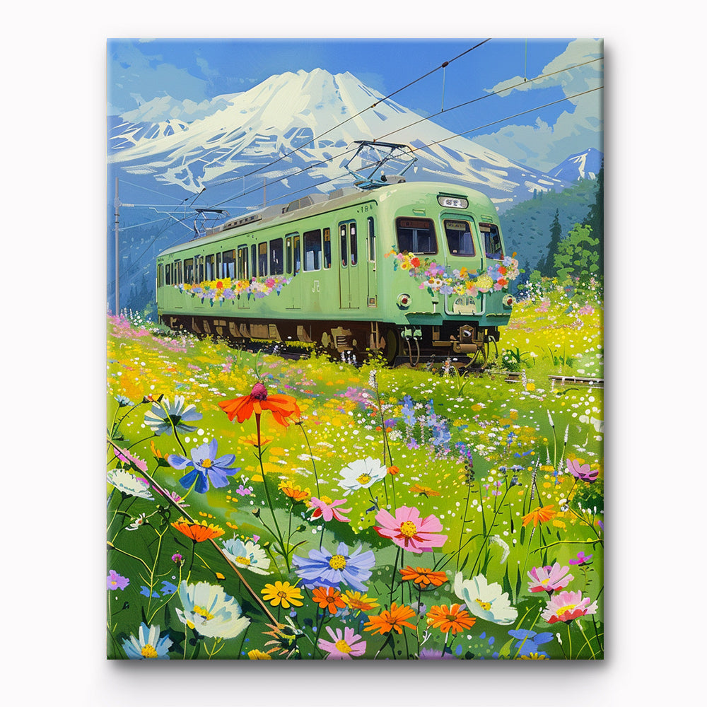 Train Painting By Number 1