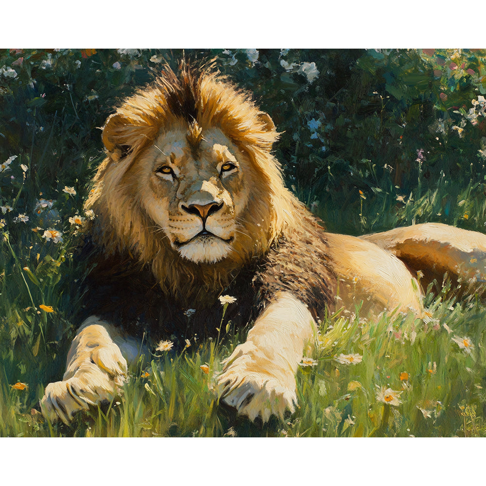 Lion Painting By Number 2