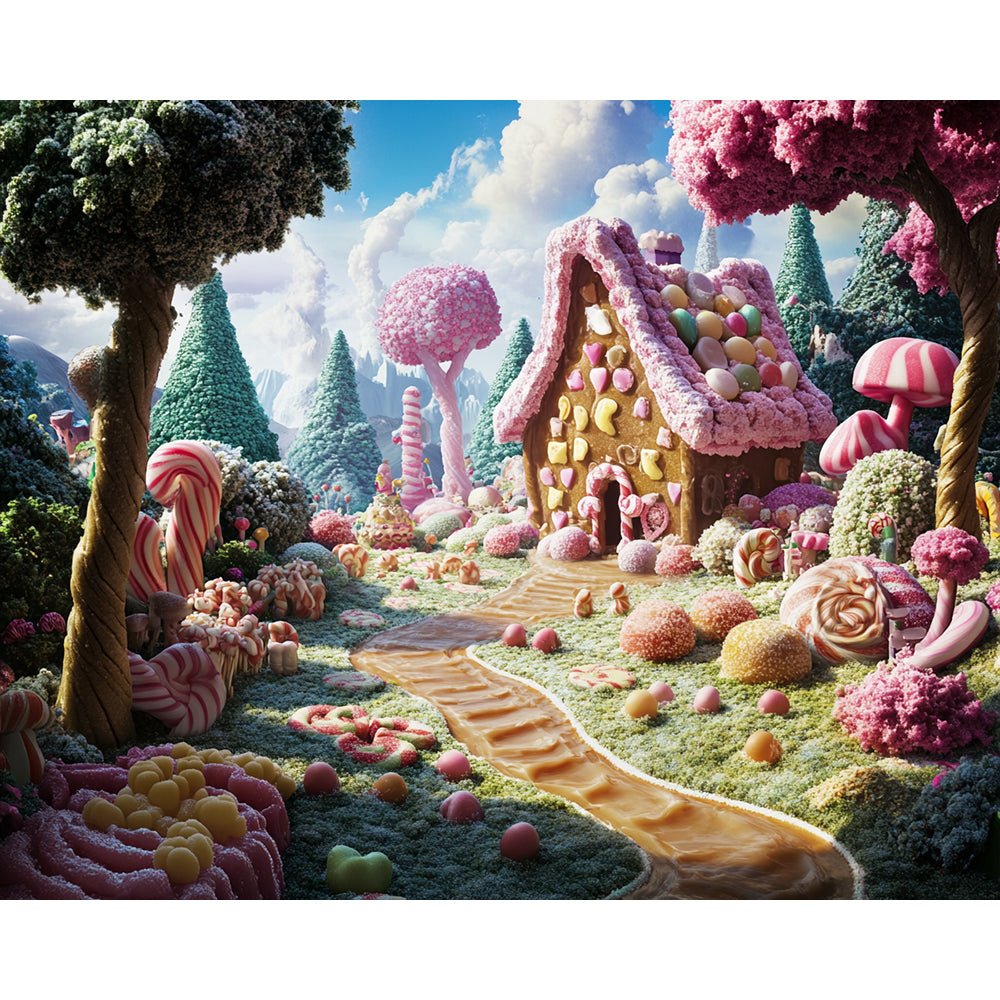 Wonderful Candy House Painting By Number 2