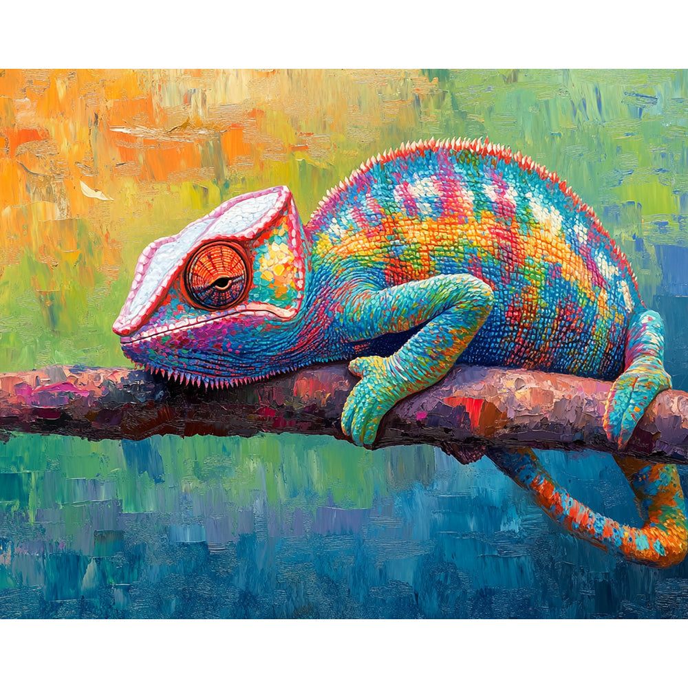 Chameleon Painting By Number 2