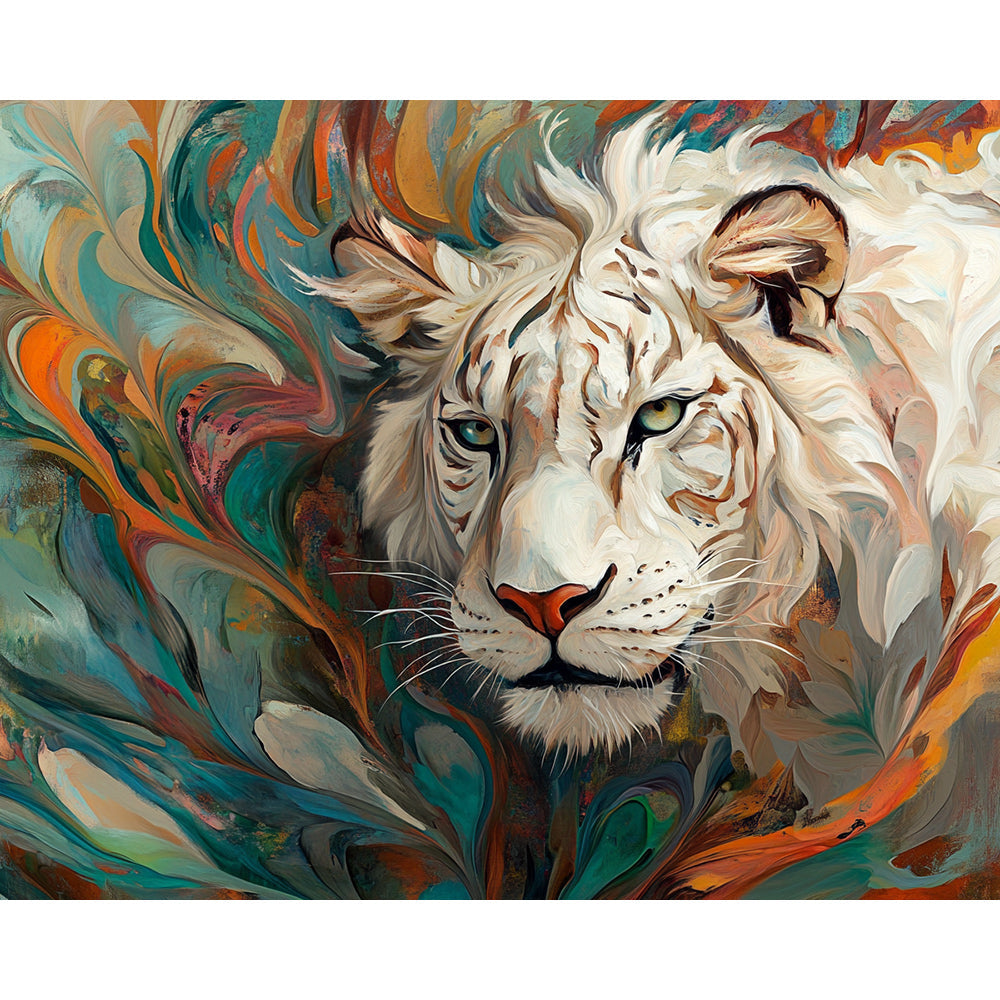 White Tiger Painting By Number 2
