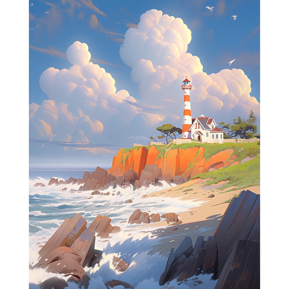 Lighthouse Painting By Number 2