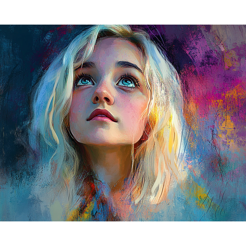 Beautiful Girl Painting By Number 2
