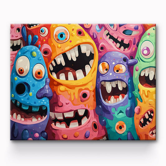 Monsterland Painting By Number 1