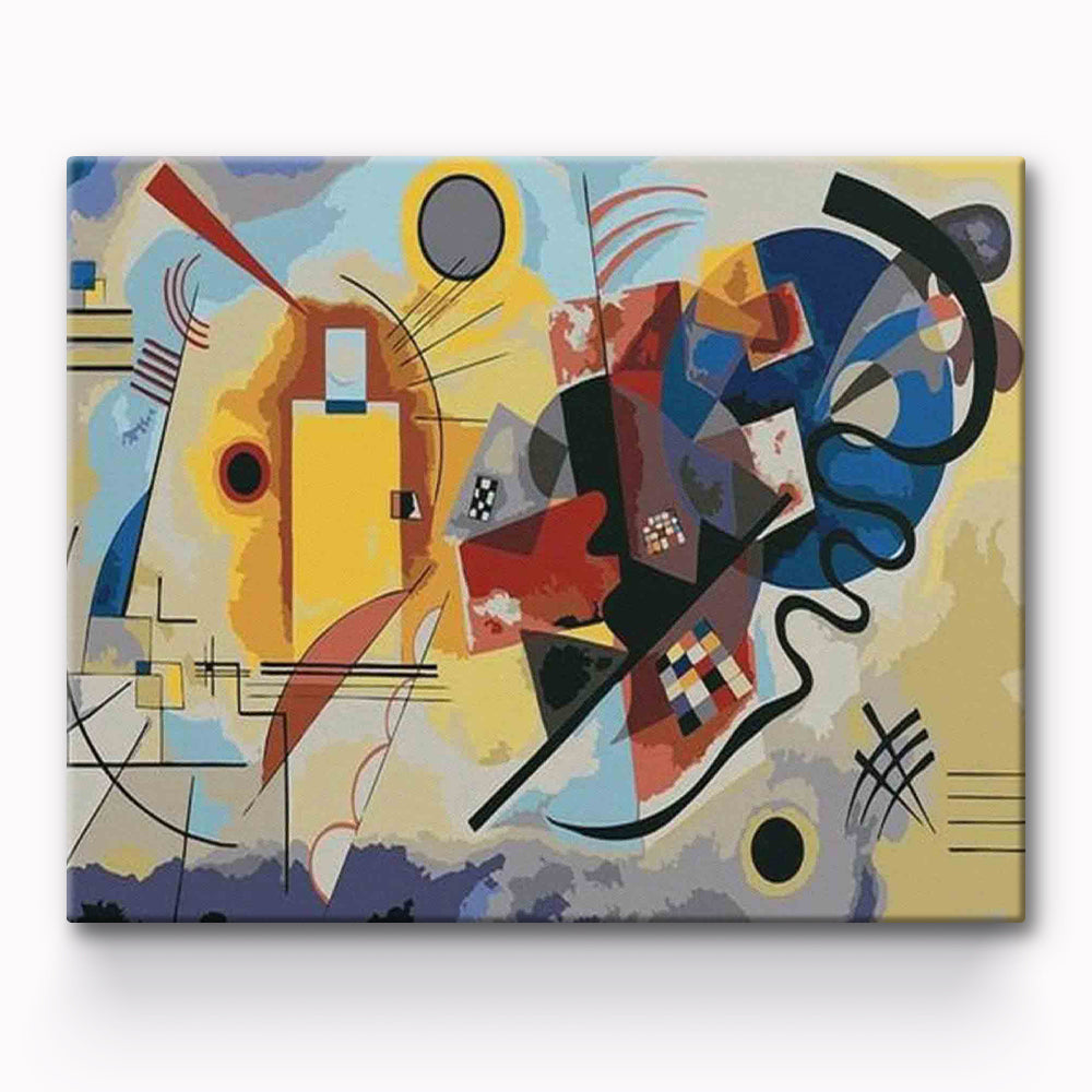 Abstract Color Line Art Painting By Number 1