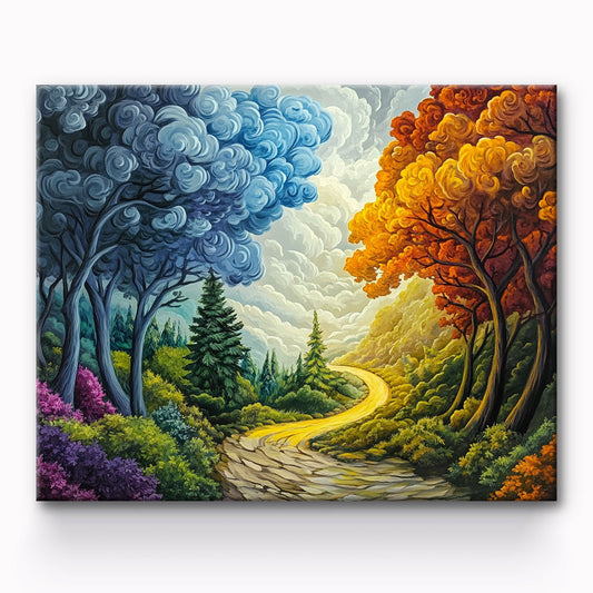 Forest Path Painting By Number 1