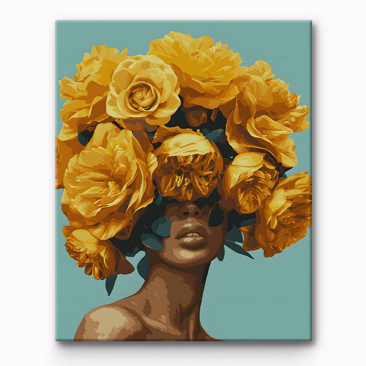 Crown of Flowers Painting By Number 1