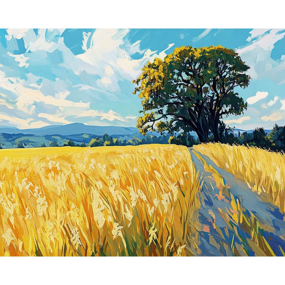 Wheat Fields Painting By Number 2