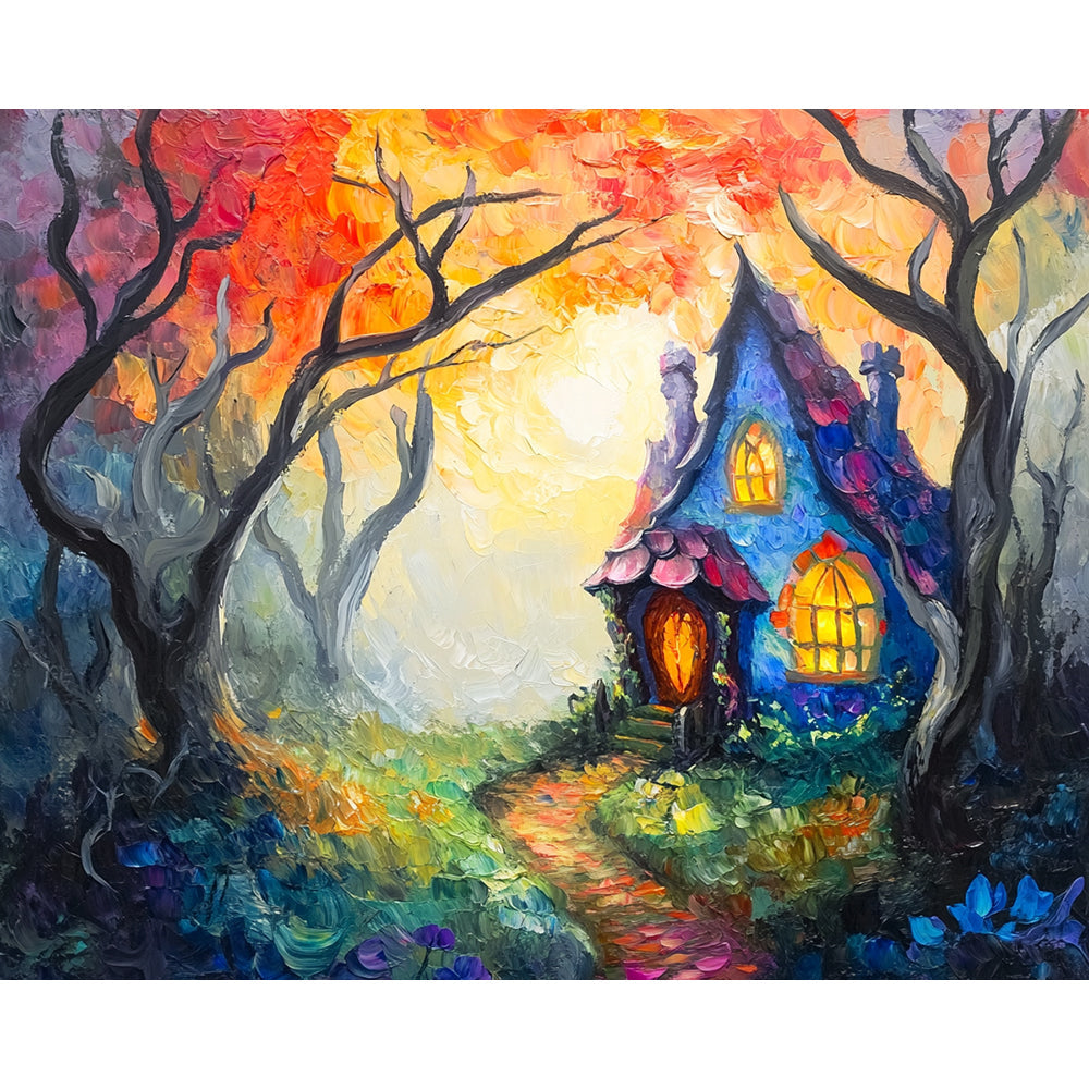 Forest House Painting By Number 2