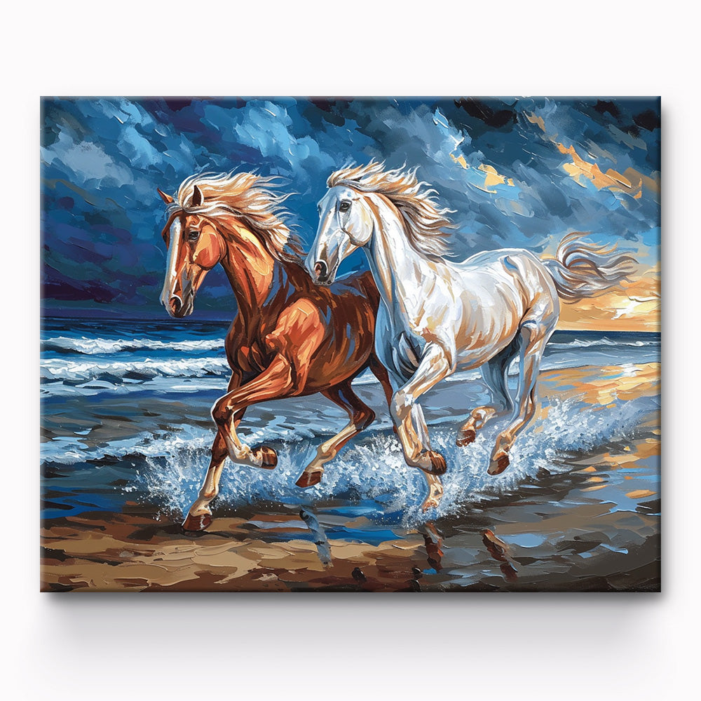 Running Horse Painting By Number 1