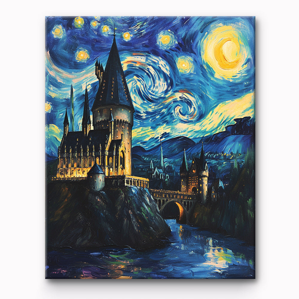 Castle Stars Painting By Number 1
