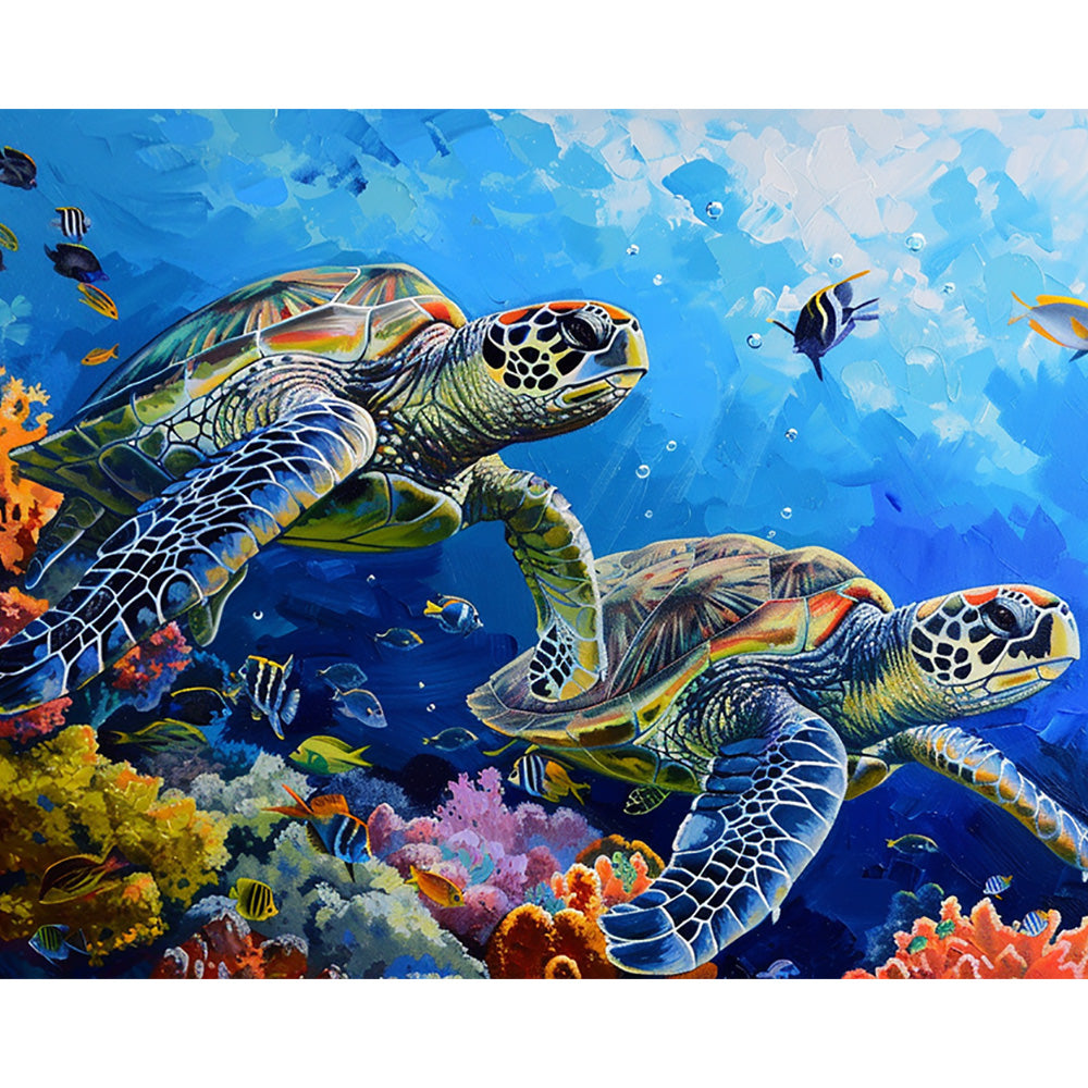 Turtles Painting By Number 2