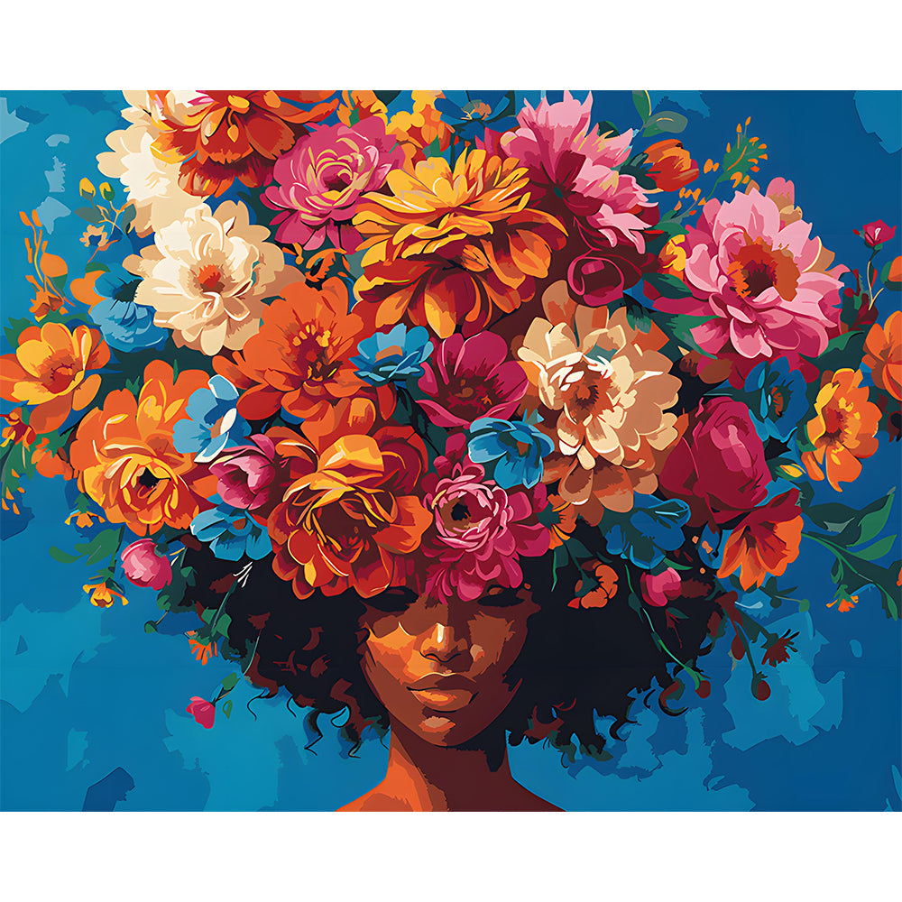 Crown of Flowers Painting By Number 2
