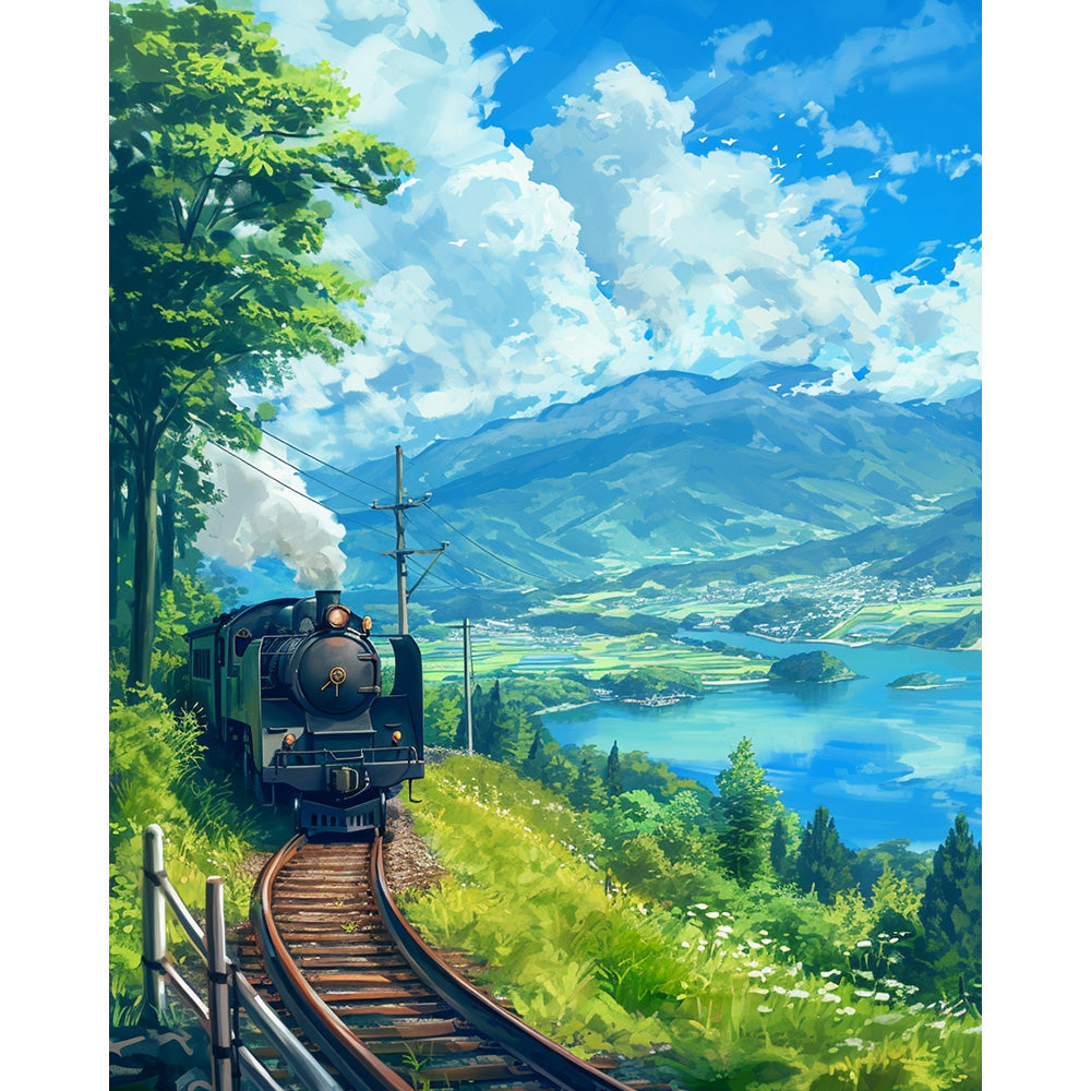 Train Tracks Painting By Number 2