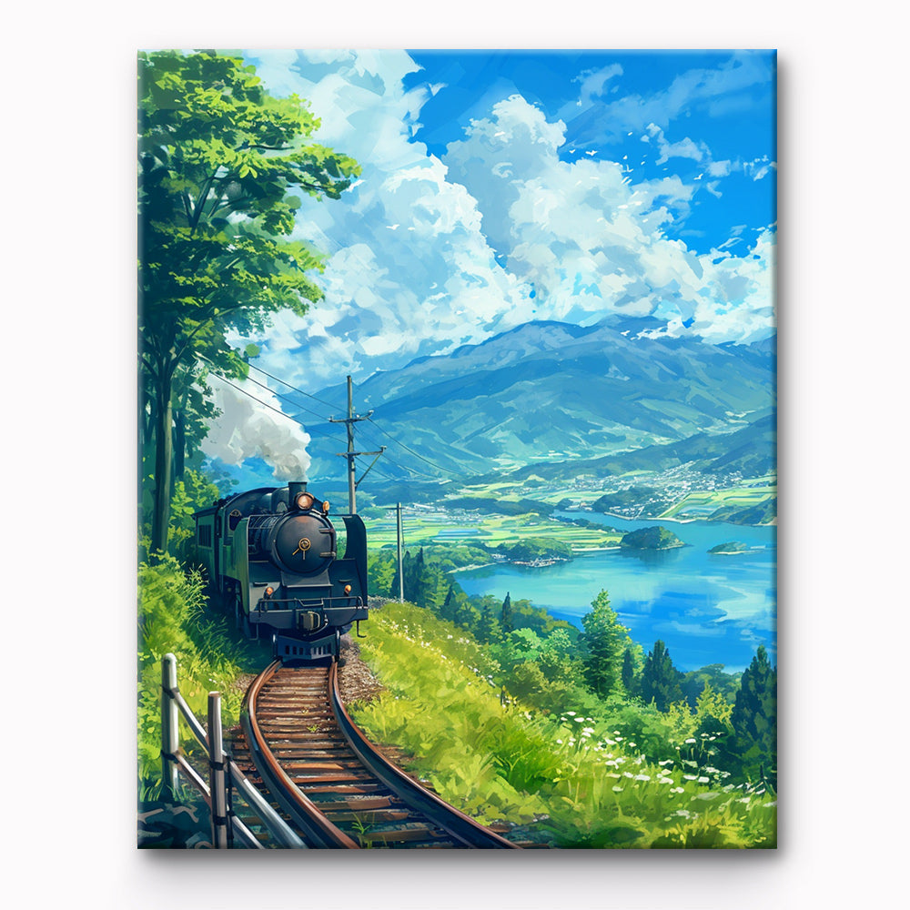 Train Tracks Painting By Number 1