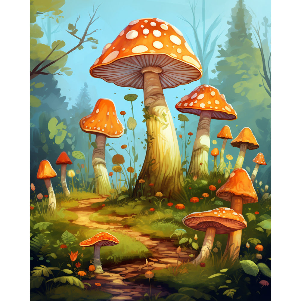 Mushroom World Painting By Number 2