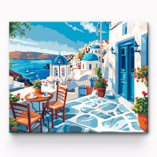 Seaside City Painting By Number 1