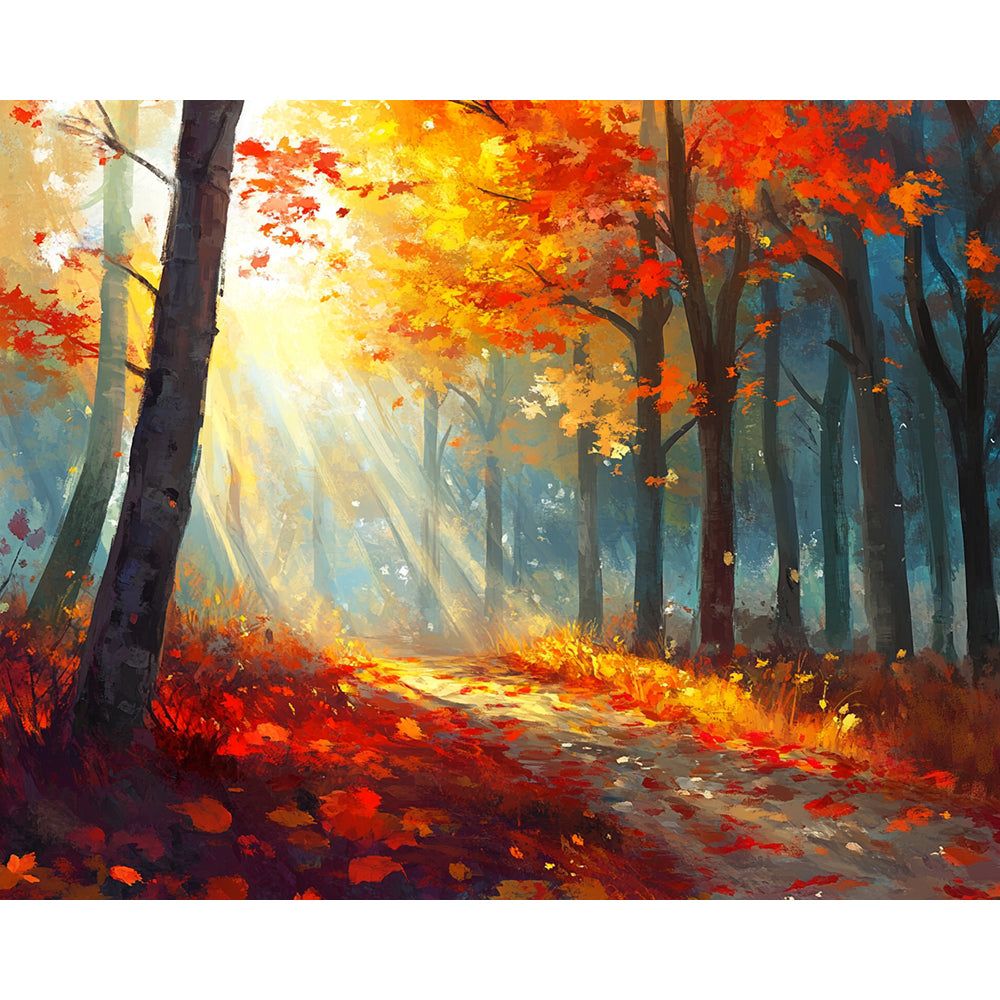 Autumn Woods Painting By Number 2
