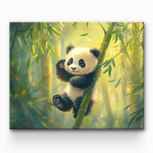 Cartoon Panda Painting By Number 1