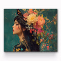 Flower Girl Painting By Number 1