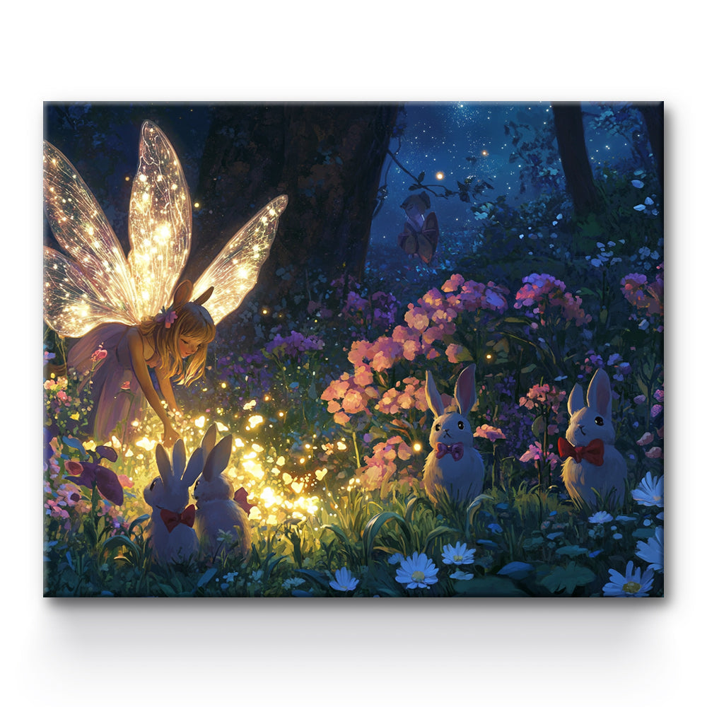 Elf Rabbits Painting By Number 1