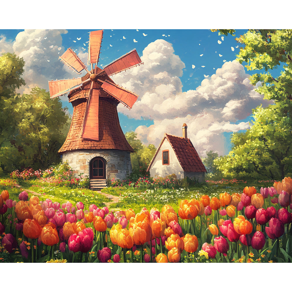 Windmill Painting By Number 2