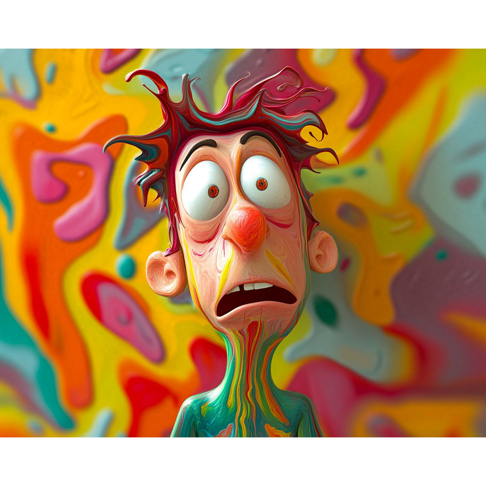 Surprised Boy Painting By Number 2