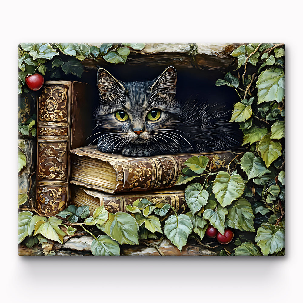 Book Cat Painting By Number 1