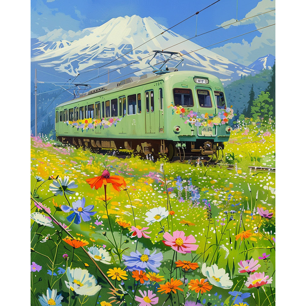 Train Painting By Number 2
